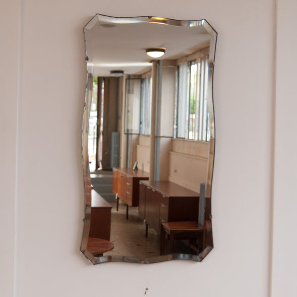 Grand miroir portrait biseauté