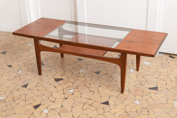 Table basse Gplan teck & verre