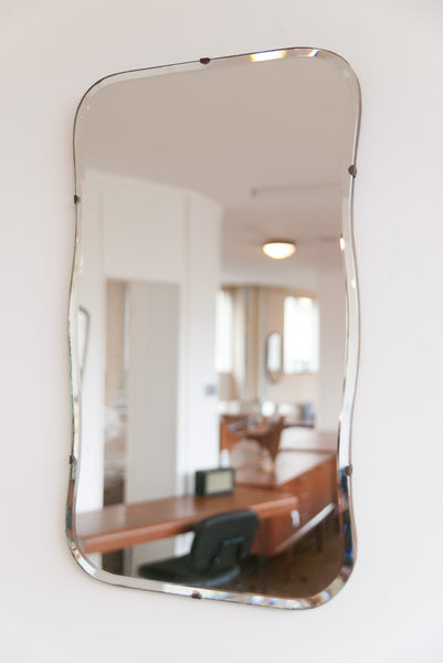 Miroir Art Déco ondulé