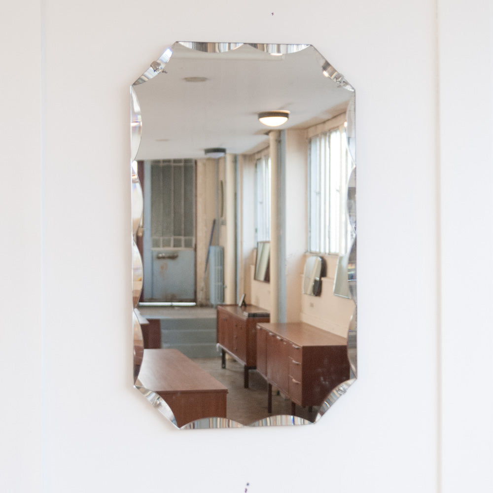 Grand miroir biseauté Années 30