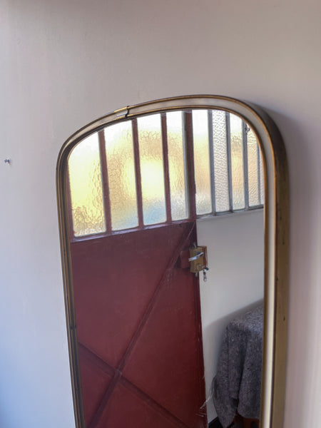 Miroir doré oblong années 50