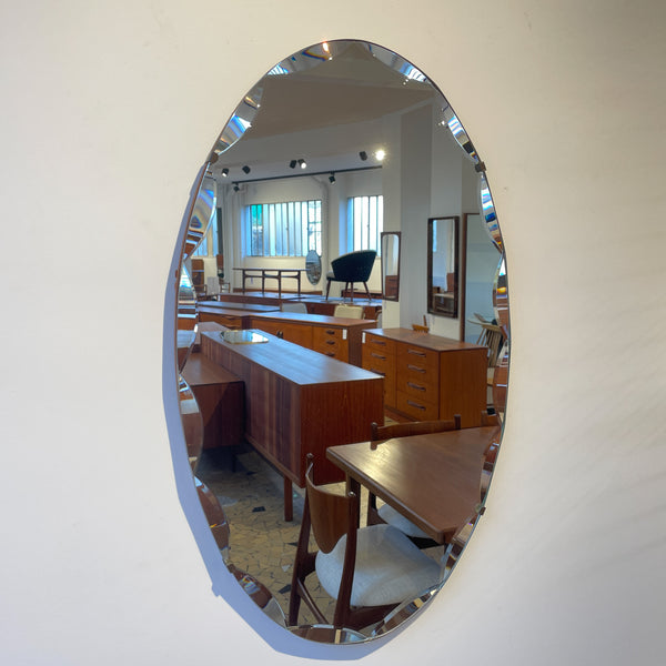 Miroir Art Déco ovale