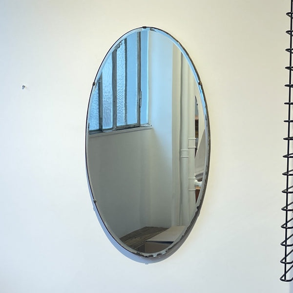 Grand Miroir biseauté ovale
