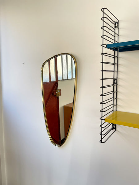 Miroir doré forme libre